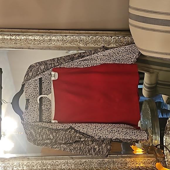 J.Jill Stretch Pencil Skkrt Red - Picture 1 of 6